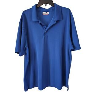 Grand Slam Performance Golf Blue Men's Polo Shirt‎ Short Sleeve Size 2X